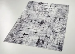 Discount BADER Moderne Brücken und Teppiche mit rutschfester Rückseite SCHWARZ/SILBER