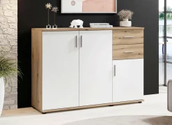 Outlet BADER Moderne, kombistarke Sideboards EICHE-WEISS