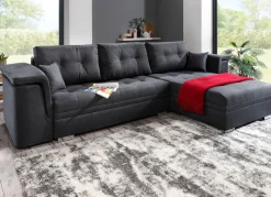 Outlet BADER Moderne Polsterecke ANTHRAZIT