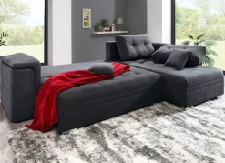 Outlet BADER Moderne Polsterecke ANTHRAZIT