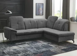 Clearance BADER Moderne Polsterecke mit Bettfunktion und Bettkasten ANTHRAZIT