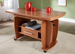 Sale BADER Moderner Couchtisch auf Rollen EICHE