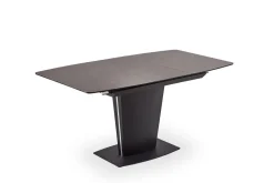 Sale BADER Moderner Esstisch mit Auszug TAUPE-SCHWARZ