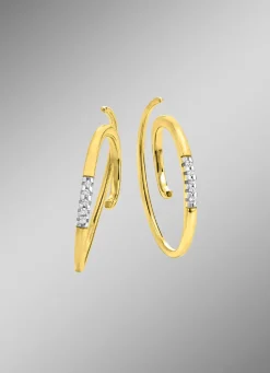 Discount BADER Modernes Design: Ohrhaken mit 10 Brillanten