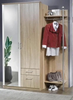 Discount BADER Modernes Garderoben-Programm EICHE SO.-WEISS