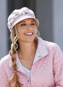 Outlet BADER Modische Damen-Ballonmütze mit Elastikeinsatz ROSÉ