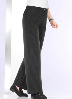 Online KLAUS MODELLE MADE IN GERMANY Modische Hose in bequemer Weite SCHWARZ-GRAU
