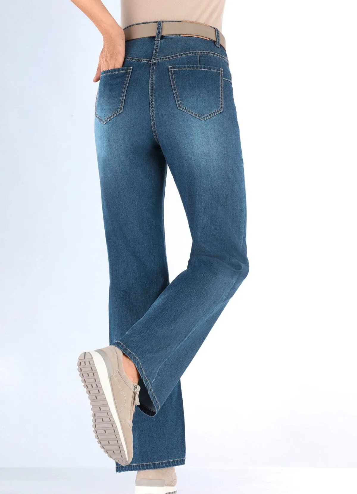 New BADER Modische Jeans in 5-Pocket-Form JEANSBLAU