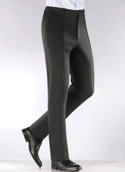 Best KLAUS MODELLE MADE IN GERMANY Modische "Klaus Modelle"-Hose mit Dehnbund in 4 Farben ANTHRAZIT MELIERT
