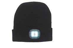 Online BADER Modische Mütze mit integrierter, herausnehmbarer LED-Lampe SCHWARZ