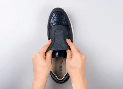 Clearance BADER Modischer Stretch-Sneaker im Leo-Look BLAU