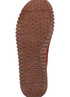Hot Gemini Mokassin-Schnürschuh aus Rind-Nubukleder ROT