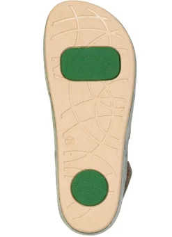 Online MUBB , bequeme Damen-Sandalen, Weite H, mit herausnehmbarem Fußbett GRÜN