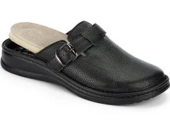 Online MUBB , bequeme Herren-Clogs, Weite H, mit herausnehmbarem Fußbett SCHWARZ