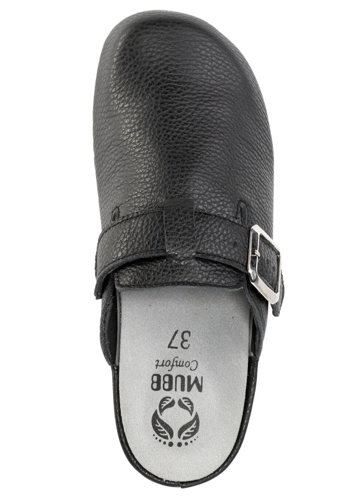 Online MUBB , klassische Damen-Clogs, Wete H, mit herausnehmbarem Fußbett SCHWARZ