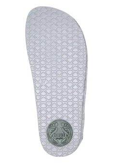 Best MUBB , klassische Damen-Hausschuhe, Weite H, mit Blumen-Stickerei GRAU
