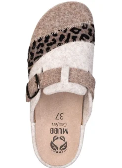 Clearance BADER Mubb, klassische Damen-Hausschuhe, Weite H, mit herausnehmbarem Fußbett BEIGE