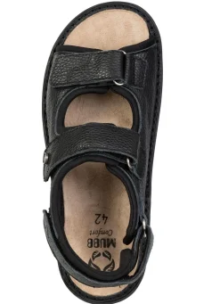 Hot MUBB , klassische Herren-Sandalen, Weite H, mit herausnehmbarem Fußbett SCHWARZ