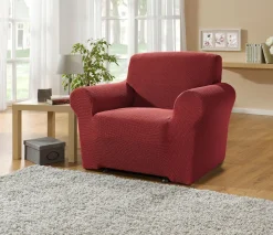 Best BADER Multi-elastische Stretchbezüge ZIEGELROT