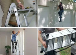 Sale MEDIA SHOP Multifunktionale Allzweck-Leiter Hammersmith Super Ladder SILBER