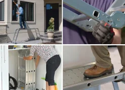 Sale MEDIA SHOP Multifunktionale Allzweck-Leiter Hammersmith Super Ladder SILBER