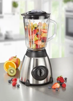 Online BADER Multifunktions-Standmixer mit Kaffeemühlen-Aufsatz EDELSTAHL-SCHWARZ