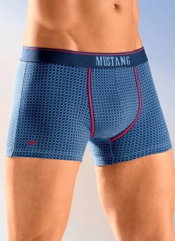 Outlet BADER Mustang Dreierpack Pants, dessiniert MARINE-JEANSBLAU