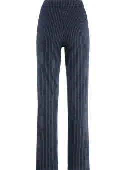 Hot KLAUS MODELLE MADE IN GERMANY Nadelstreifenhose in modischer Weite MARINE-HELLGRAU