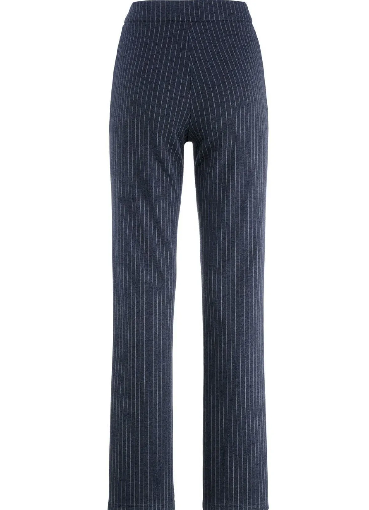 Hot KLAUS MODELLE MADE IN GERMANY Nadelstreifenhose in modischer Weite MARINE-HELLGRAU