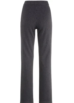 KLAUS MODELLE MADE IN GERMANY Nadelstreifenhose in modischer Weite ANTHRAZIT-HELLGRAU