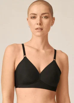 Hot BADER Naturana BH mit gepolsterten Cups SCHWARZ