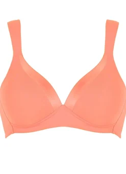 BADER Naturana BH mit Satinblende am Dekolleté APRICOT