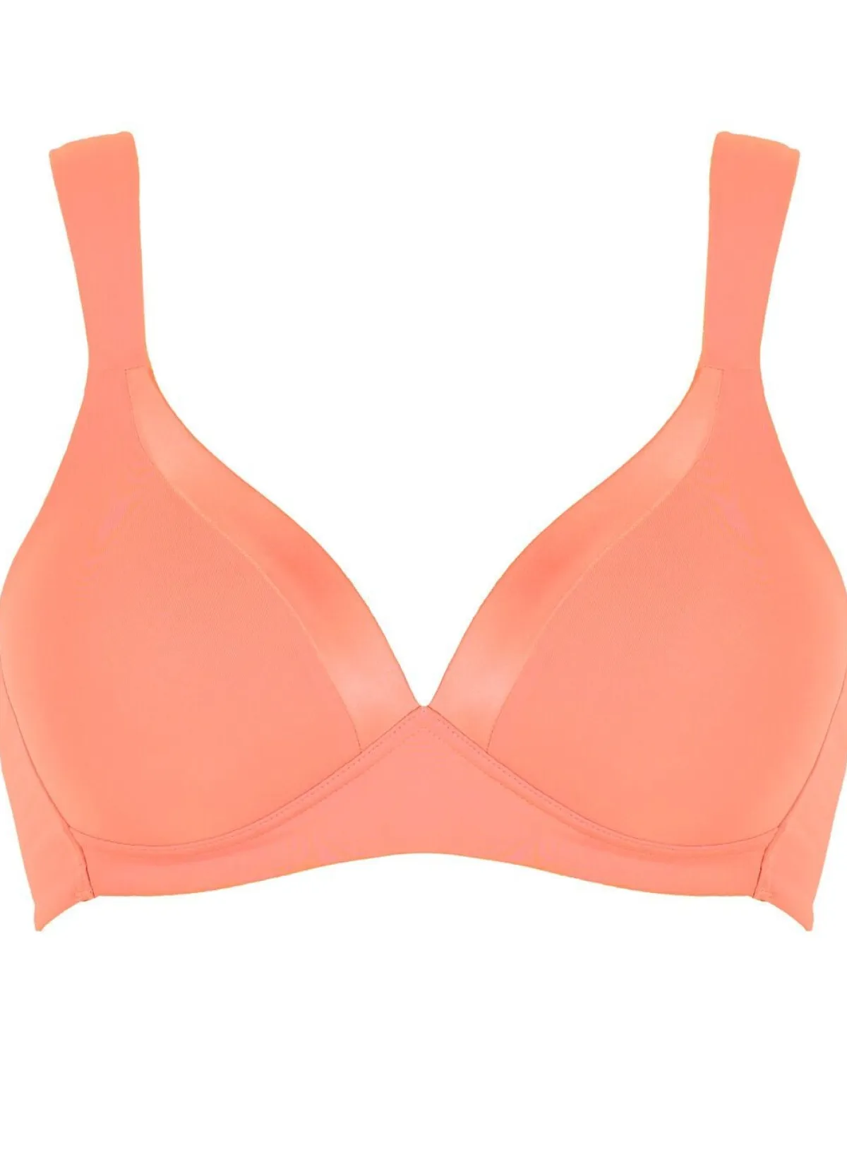 BADER Naturana BH mit Satinblende am Dekolleté APRICOT