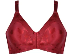 Discount BADER Naturana Minimizer-BH mit dezent glänzendem Floraldruck KARMINROT
