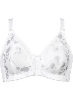Best BADER Naturana Minimizer-BH mit dezent glänzendem Floraldruck WEISS