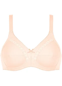 Online NATURANA Zweierpack BH mit dekorativem Spitzenband in den Cups 1X ZARTAPRICOT, 1X WEISS