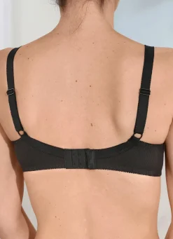 Discount NATURANA Zweierpack BH mit dekorativem Spitzenband in den Cups 1X SCHWARZ, 1X WEISS