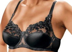 Clearance NATURANA Zweierpack Bügel-BH mit Tüllstickerei im Vorderteil 1X WEISS, 1X SCHWARZ