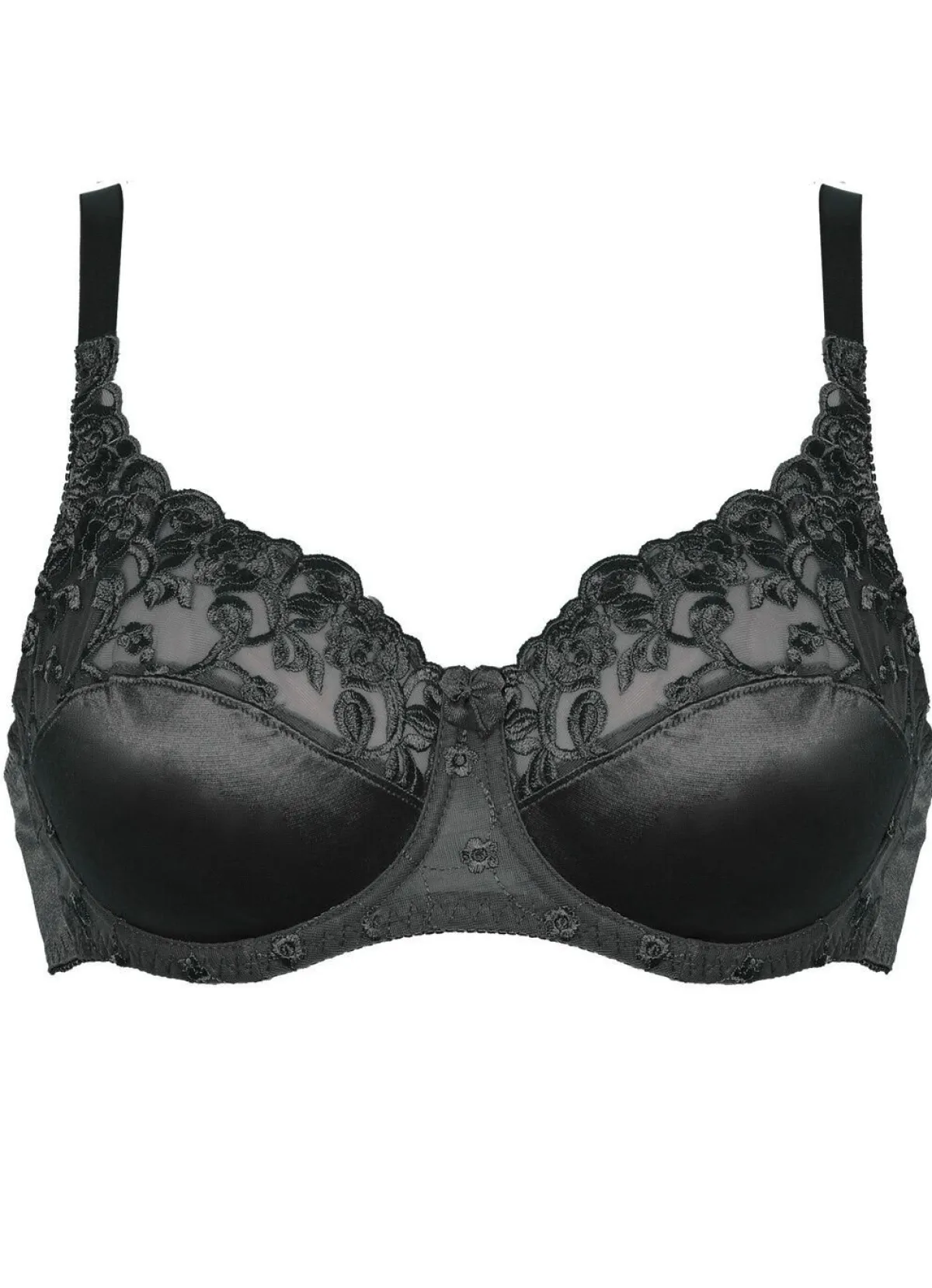 Clearance NATURANA Zweierpack Bügel-BH mit Tüllstickerei im Vorderteil 1X WEISS, 1X SCHWARZ