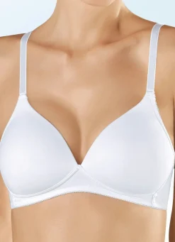 Sale BADER Naturana Zweierpack BH mit gepolsterten Cups 1X WEISS, 1X Puder