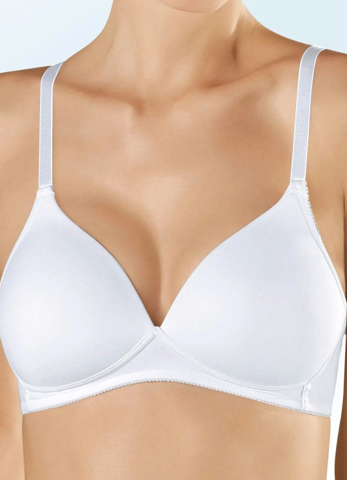 Sale BADER Naturana Zweierpack BH mit gepolsterten Cups 1X WEISS, 1X Puder