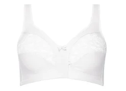 New NATURANA Zweierpack BH mit elastischer Spitze WEISS