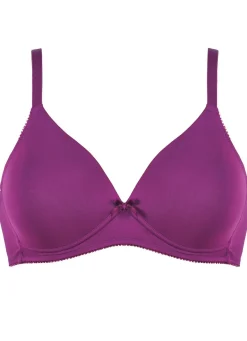 Outlet BADER Naturana Zweierpack BH mit gepolsterten Cups 1X BROMBEER, 1X WEISS