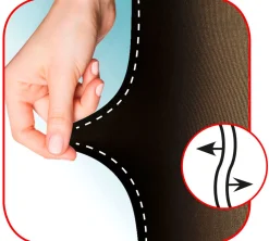 BADER Nie wieder Laufmaschen! Thermo-Fleece-Strumpfhose SCHWARZ