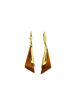 Discount BADER Ohrringe aus Gold mit Tigerauge