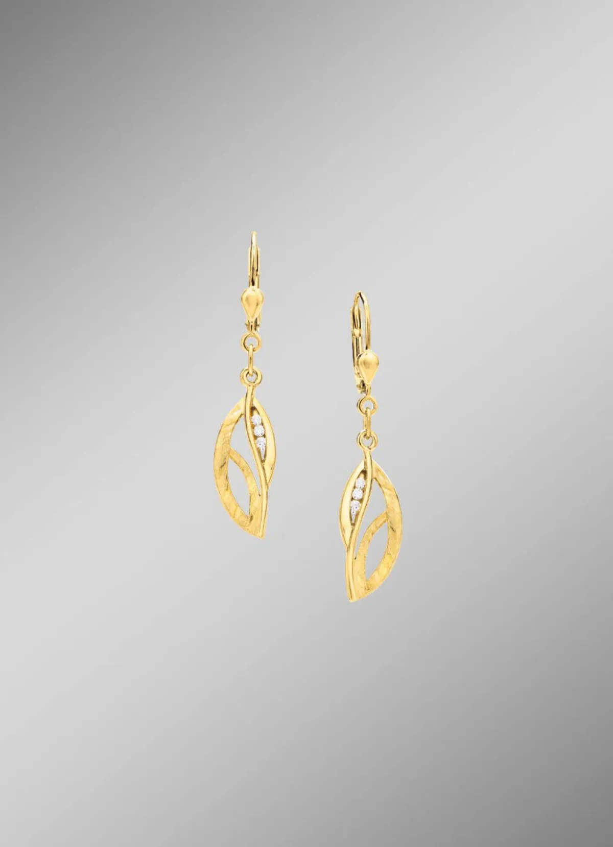 BADER Ohrringe aus Gold mit Zirkonia