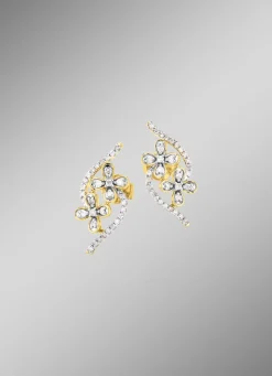 Discount BADER Ohrstecker im Blumen-Design, 20 Brillanten, 44 Diamanten