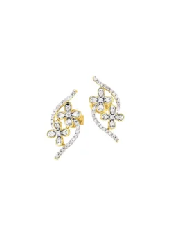 Discount BADER Ohrstecker im Blumen-Design, 20 Brillanten, 44 Diamanten