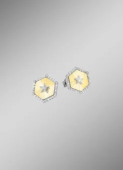 Discount BADER Ohrstecker in Bicolor mit 2 Brillanten und 60 Diamanten