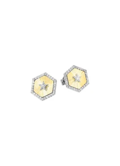 Discount BADER Ohrstecker in Bicolor mit 2 Brillanten und 60 Diamanten